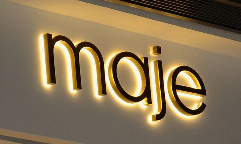 3D буквы с контражурным подсвечиванием