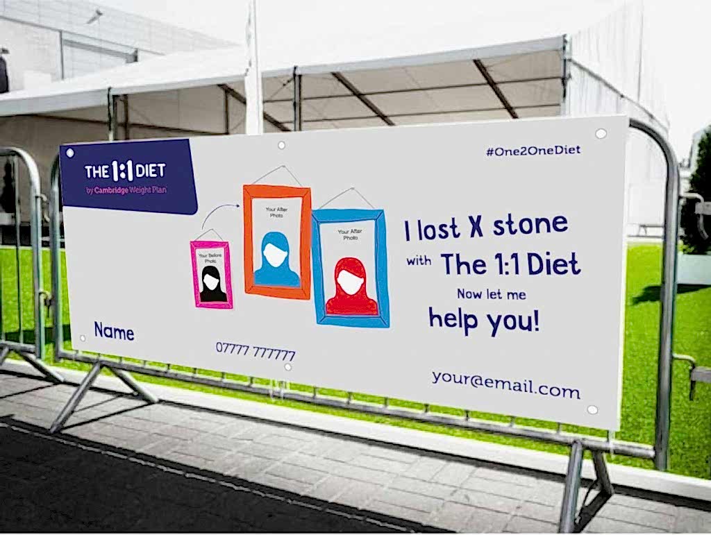 пример использования баннеров на заграждениях