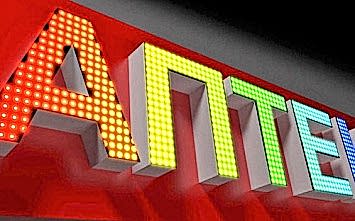 Вывеска с цветными светодиодами для аптеки