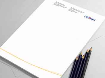 Фирменный бланк для компании «‎Onliner»‎