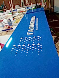 Композитная вывеска с объемными буквами для ЖК «Галактика»