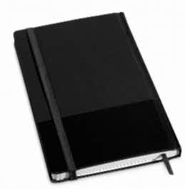 Черный ежедневник с резинкой